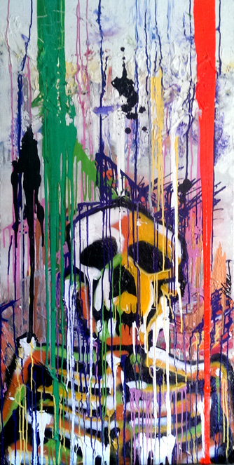 Squelette painting by J Dias